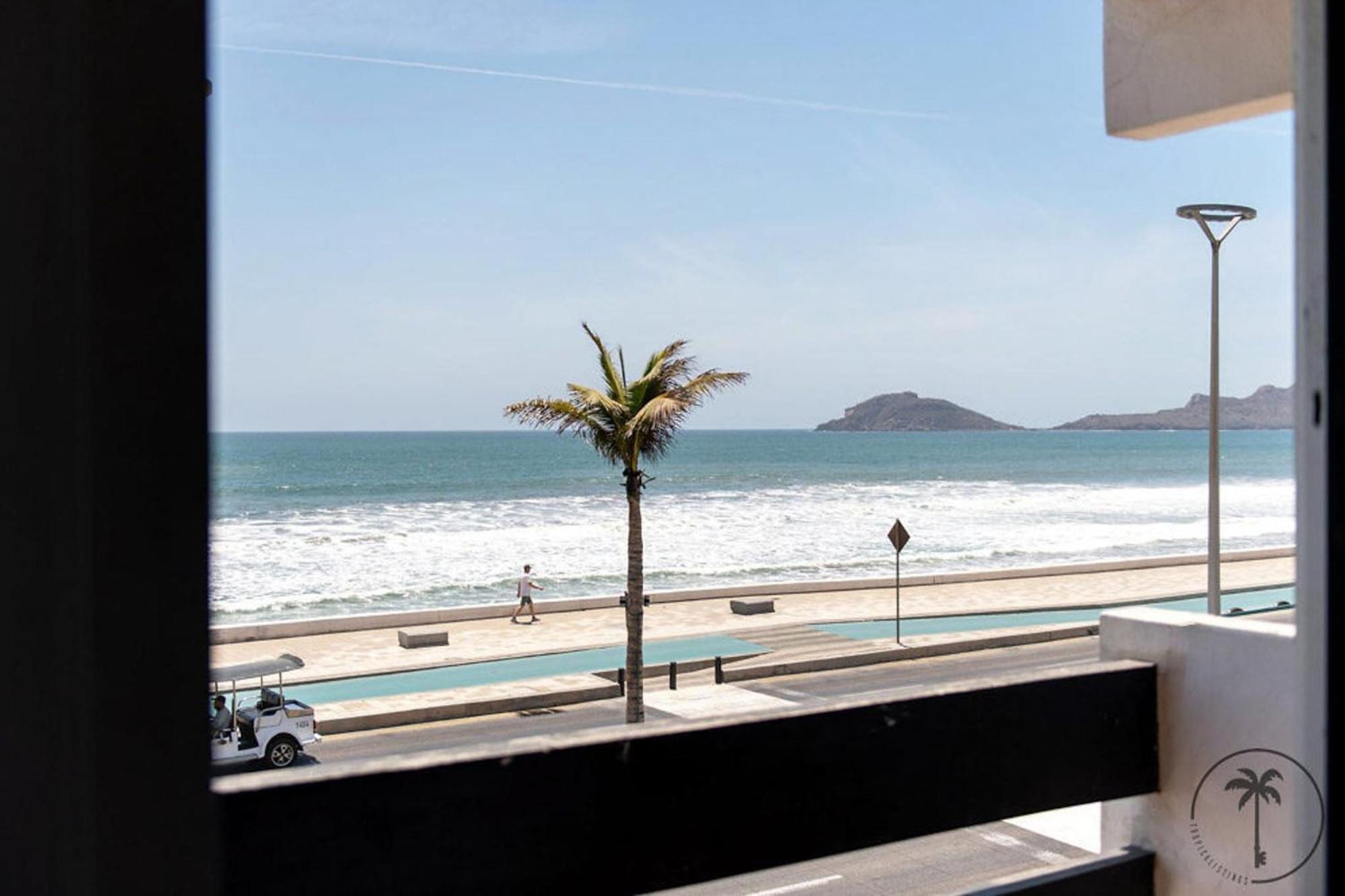 2 Bdr Apartment With Ocean View In Avenida Del Mar Mazatlan Bagian luar foto
