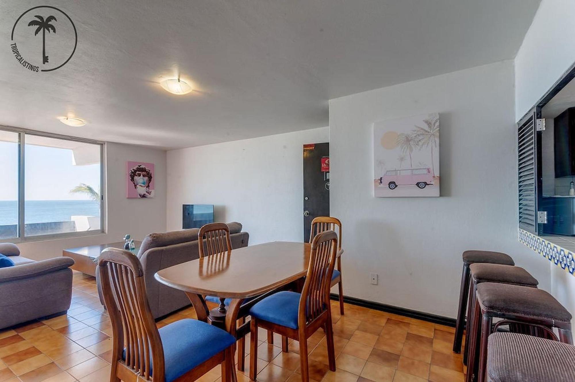 2 Bdr Apartment With Ocean View In Avenida Del Mar Mazatlan Bagian luar foto